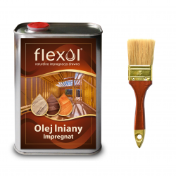 Olej lniany FLEXOL 1 L  IMPREGNAT DO DREWNA